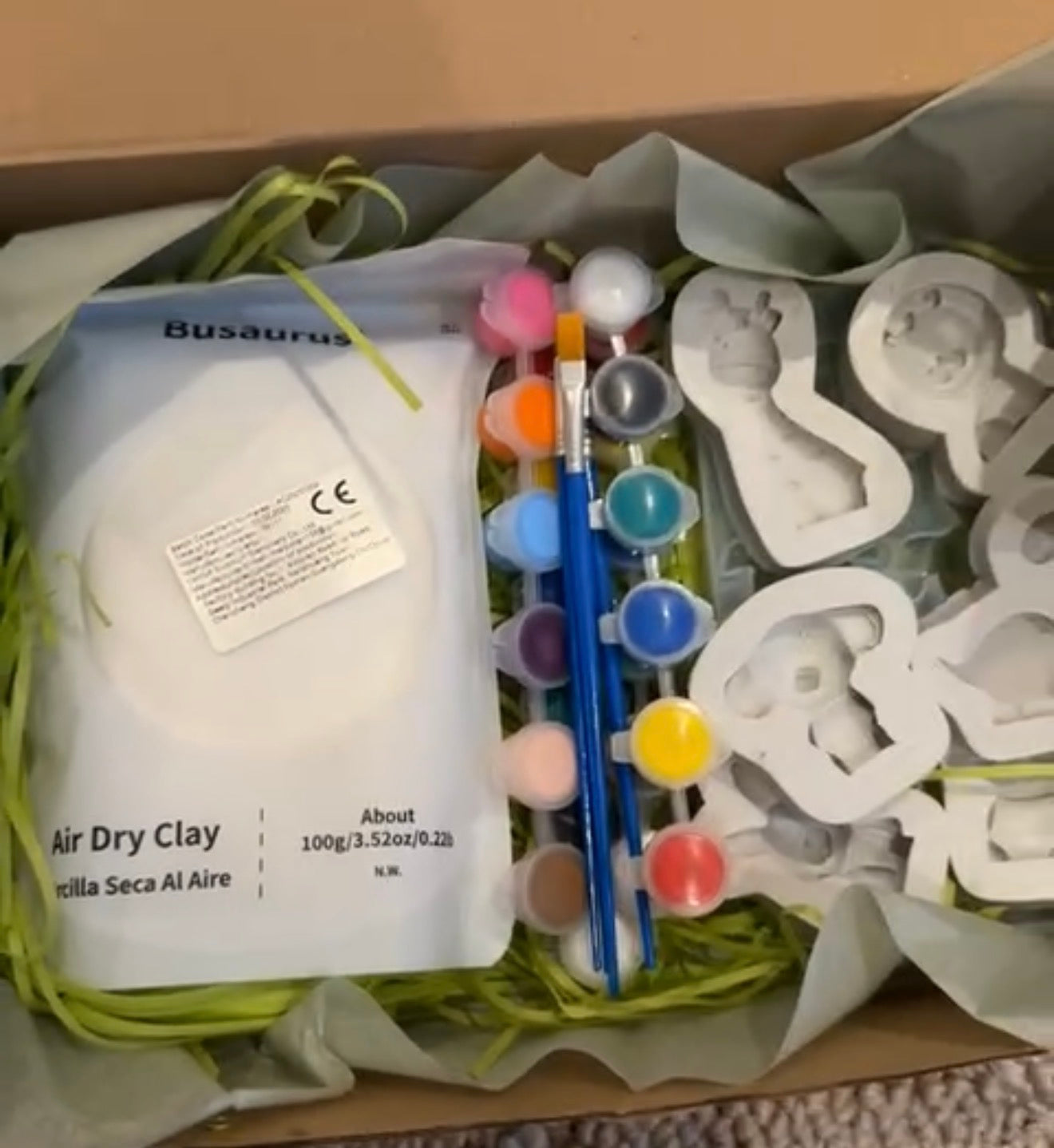 The Clay coloring box