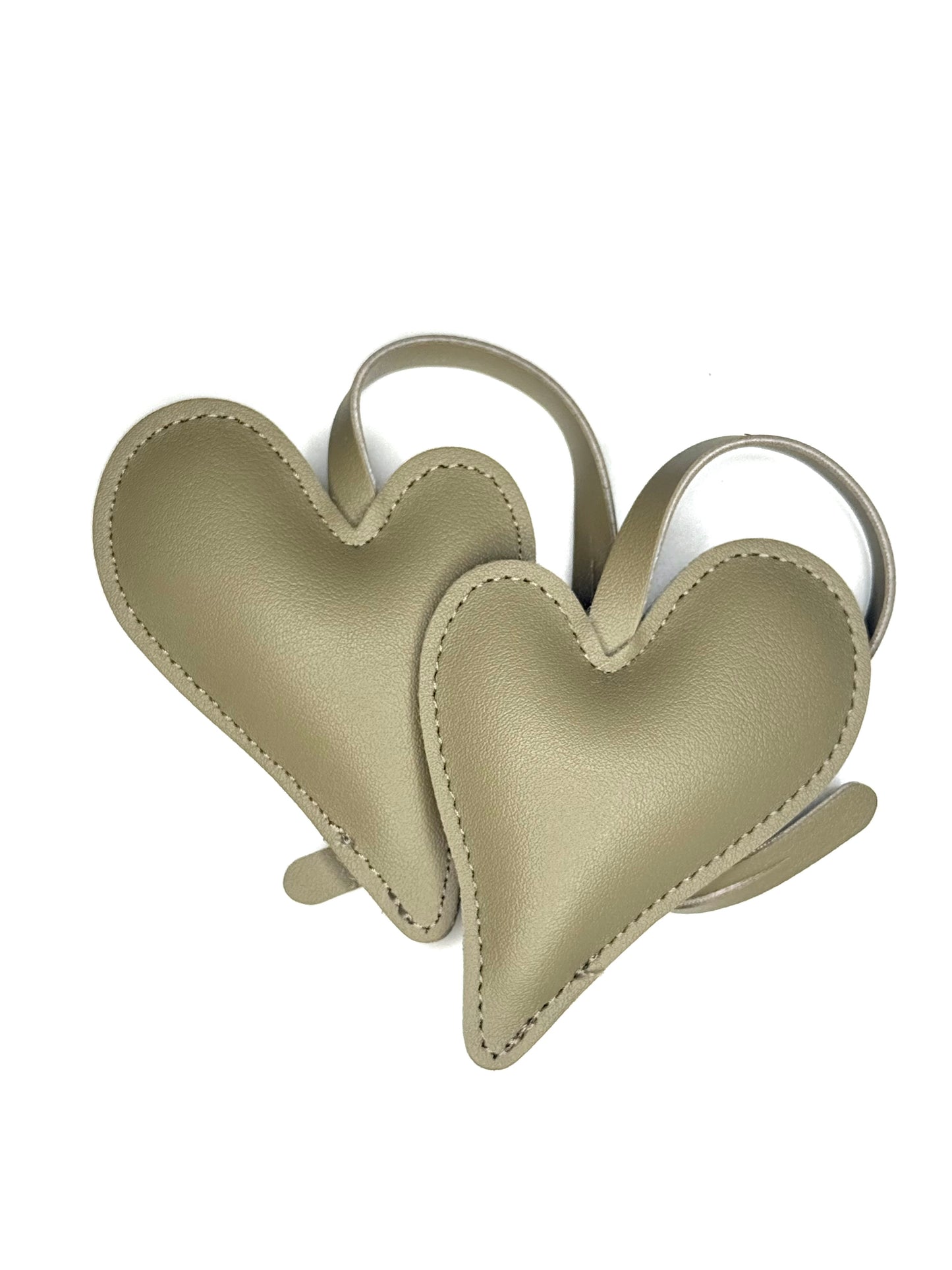 BFF Heart Leather  Charm