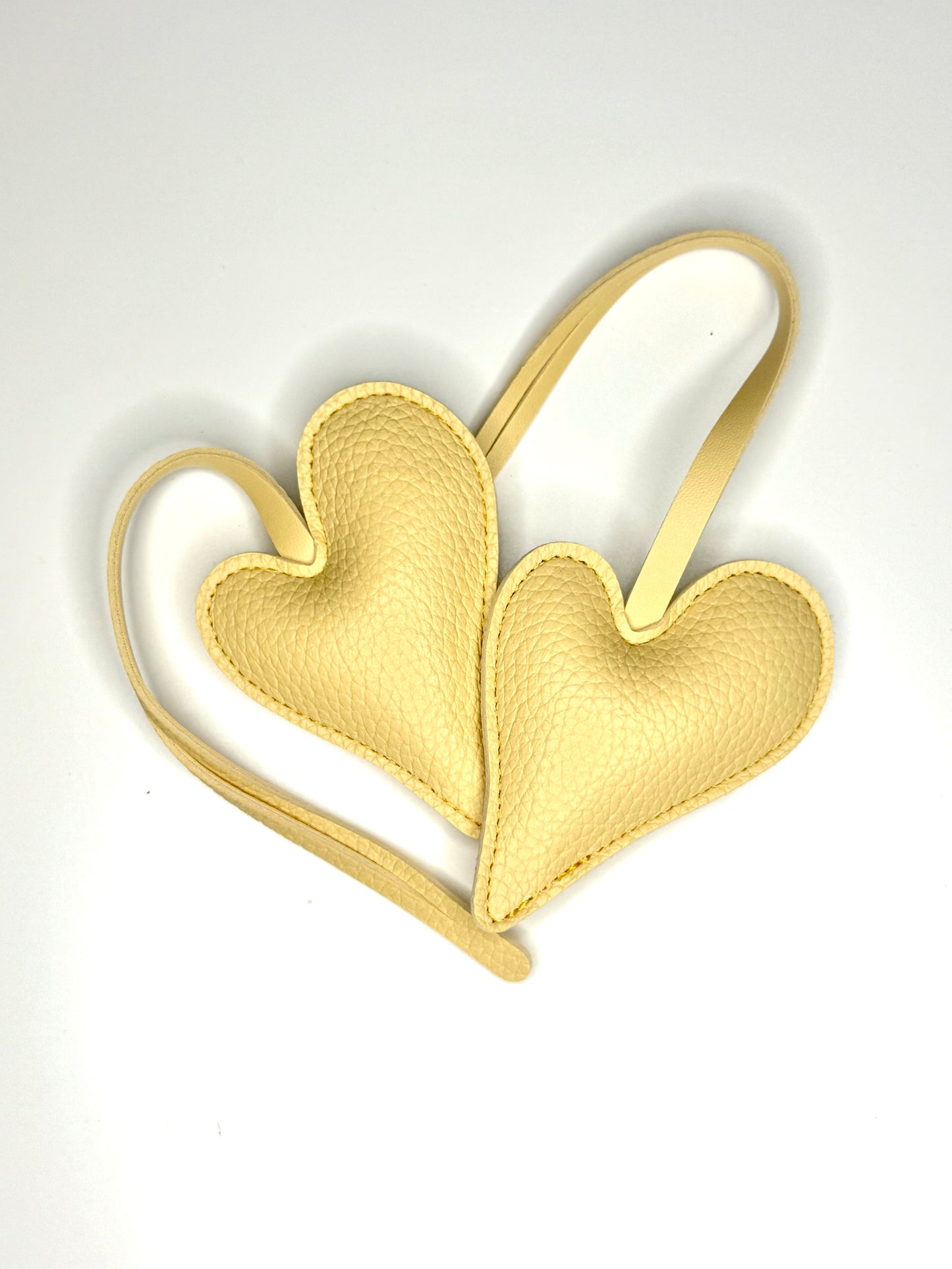 BFF Heart Leather  Charm