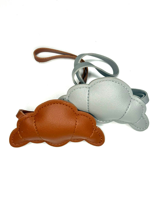 Croissant Leather Charm